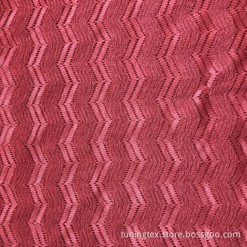 Knitted Crinkle With Hollow Wave Fabric